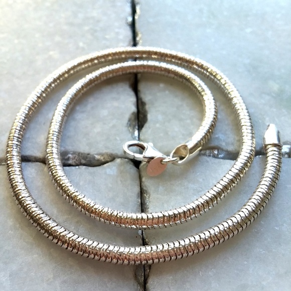 650 Milor Italy Jewelry - Sterling Silver Snake Chain Necklace UltraFine 950